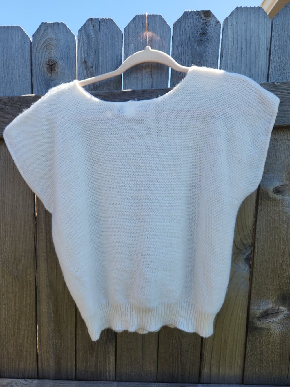 Vintage Cristin Stevens Sweater Vest Knit 80s - Picture 3 of 3